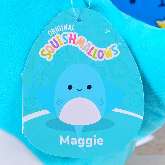Squishmallow Maggie the Stingray 7" UltraSoft Stuffed Sealife Squad Plush NWT - Picture 5 of 7